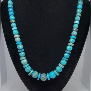 Turquoise Necklace (925 Sterling Silver) Mine Finds by Jay King/DTR